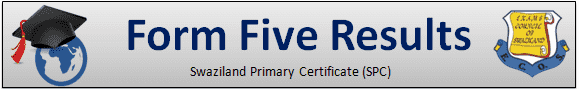 SPC (Form 5) Results 2025 - 2026 Swaziland