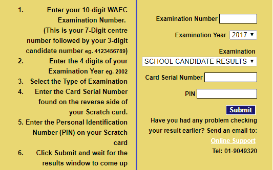 waec result checker 2021/22